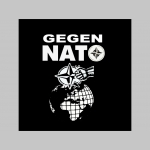 Gegen Nato - čierna zimná letecká bunda BOMBER s límcom, typ CWU z pevného materiálu s masívnym zipsom na zapínanie 100%nylón, čiastočne vodeodolná